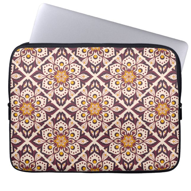 Capa Para Notebook Padrão Geométrico Moderno de Meados do Século – Ab (Frente)