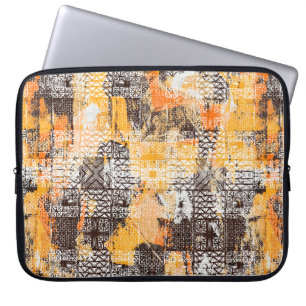 Capa Para Notebook Padrão geométrico moderno e tribal