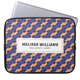 Capa Para Notebook Padrão Geométrico Moderno Entrelaçado