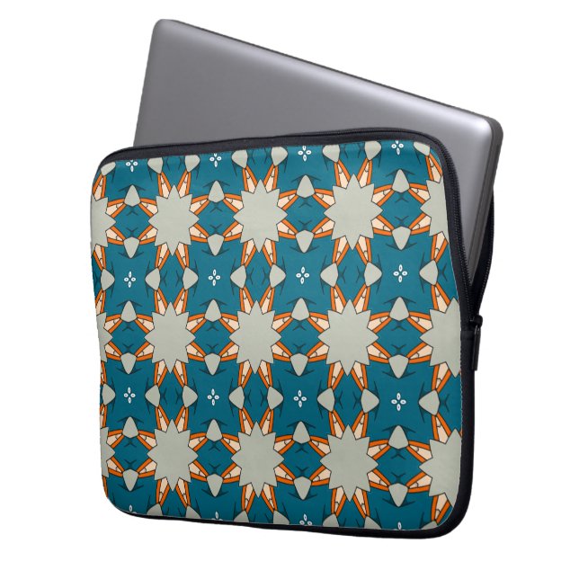 Capa Para Notebook Padrão Geométrico Pastel – Cor Abstrata Suave (Frente Esquerda)