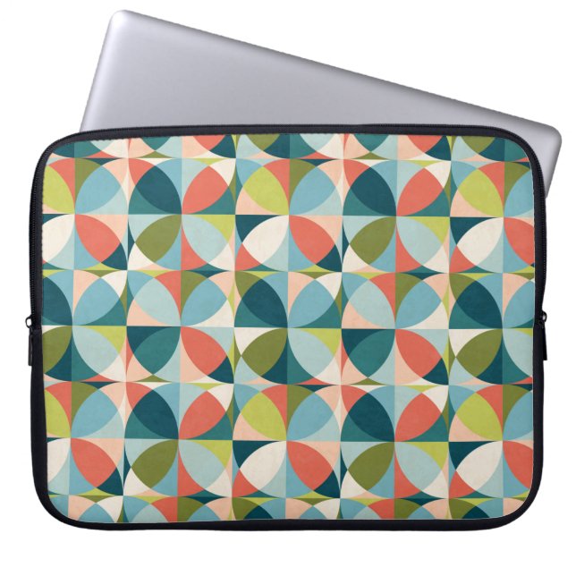 Capa Para Notebook Padrão geométrico sem costura abstrato no século m (Frente)