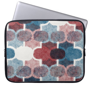 Capa Para Notebook Padrão geométrico sem costura de abstrato, em form