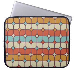 Capa Para Notebook Padrão geométrico sem costura, estilo de vintage.