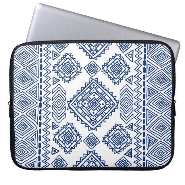 Capa Para Notebook Padrão geométrico sem costura étnica (Frente)