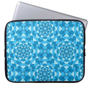 Capa Para Notebook Padrão geométrico sem costura geométrico azul de t