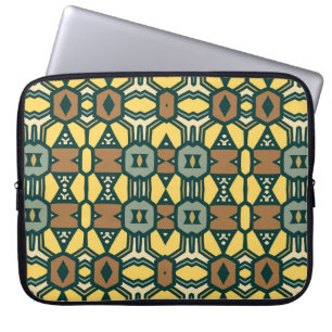 Capa Para Notebook Padrão geométrico único, marucas de safra