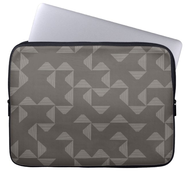 Capa Para Notebook Padrão gráfico geométrico simples, moderno e moder (Frente)