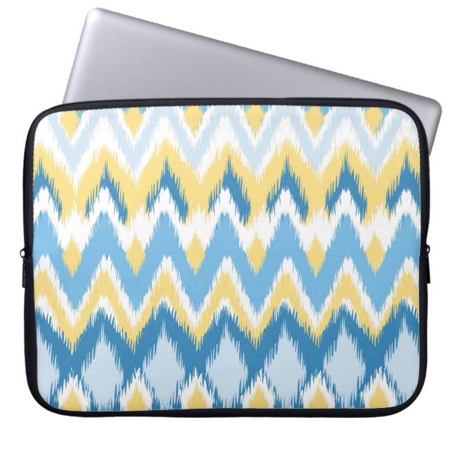 Capa Para Notebook Padrão ikat de zag zag zag zag tribal aztec (Frente)