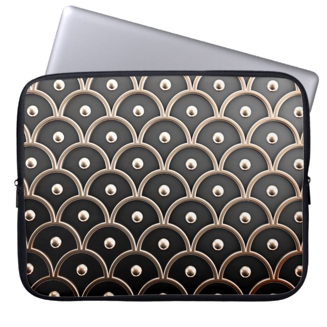 Capa Para Notebook Padrão interior, fundo arquitetônico. (Frente)