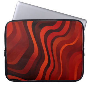 Capa Para Notebook Padrão Laranja claro com linhas. Exemplo colorido