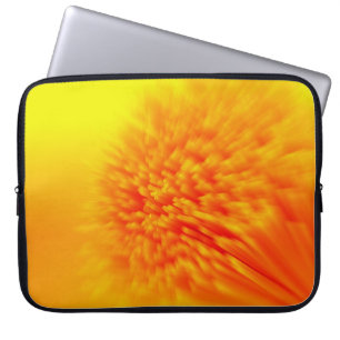 Capa Para Notebook Padrão laranja e amarelo na bolsa de laptop