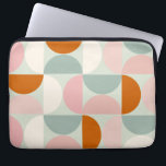 Capa Para Notebook Padrão Laranja Verde de meio século Moderno Sage<br><div class="desc">Padrão moderno do meio século retrorreflector - formas geométricas do abstrato - padrão minimalista verde,  cor-de-rosa-pincel,  laranja e branco-creme.</div>