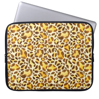Capa Para Notebook Padrão leopardo sem costura de aquarelas