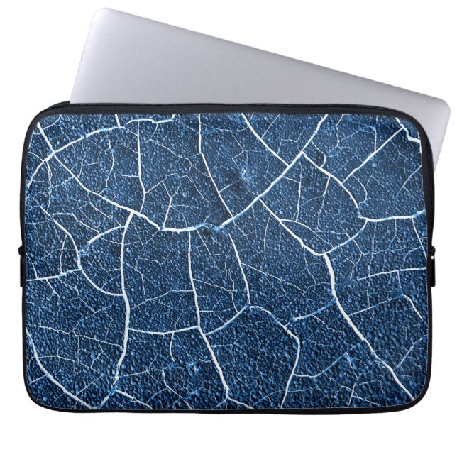 Capa Para Notebook Padrão marinho Azul Natureza Abstrato (Frente)
