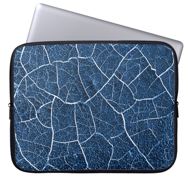 Capa Para Notebook Padrão marinho Azul Natureza Abstrato (Frente)