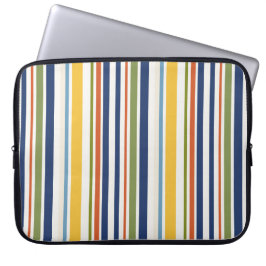 Capa Para Notebook Padrão Moderno de Listras Verticais Coloridas