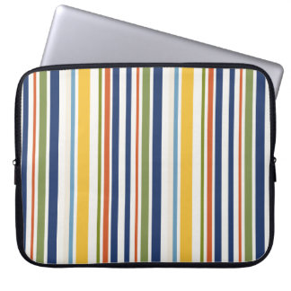Capa Para Notebook Padrão Moderno de Listras Verticais Coloridas