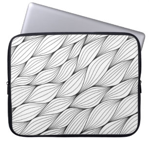 Capa Para Notebook Padrão monocromático sem soldadura com abstrato cu