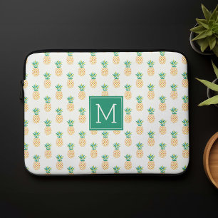 Capa Para Notebook Padrão Monograma de Ananás