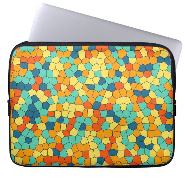Capa Para Notebook Padrão mosaico vibrante (Frente)