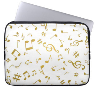 Capa Para Notebook Padrão musical