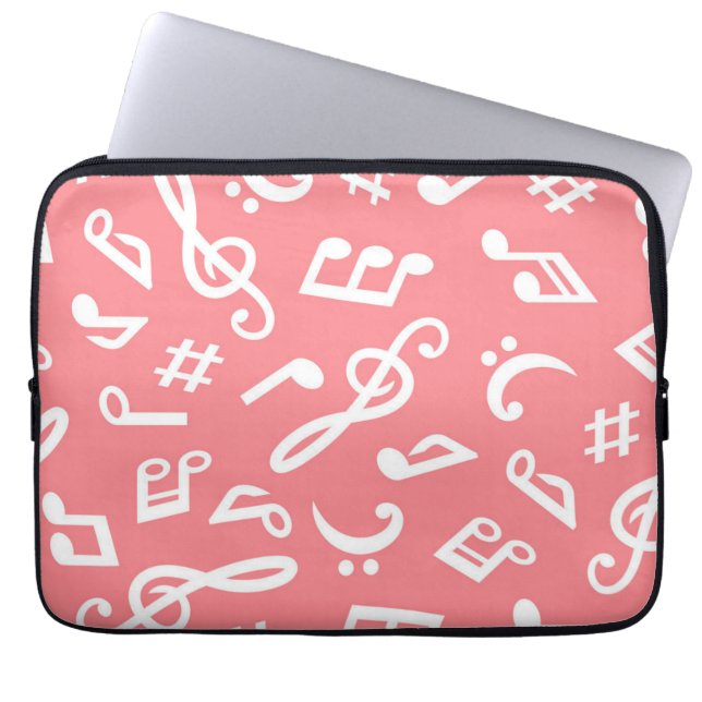 Capa Para Notebook Padrão musical (Frente)