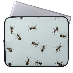 Capa Para Notebook Padrão Na moda de Formigas Vermelhas Chaóticas