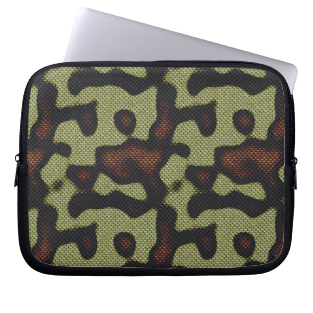 Capa Para Notebook Padrão natural da Camouflage da cobra (Frente)