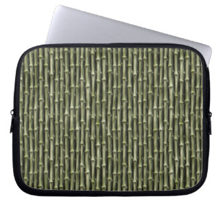 Capa Para Notebook Padrão Natural do Bambu Verde