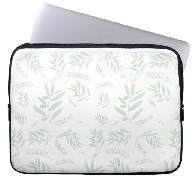 Capa Para Notebook Padrão natural do ramo da oliveira (Frente)