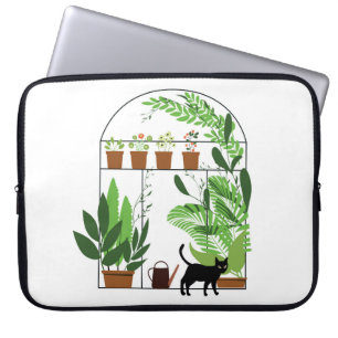 Capa Para Notebook Padrão natural, estufa, jardinagem. Cerca, escoame