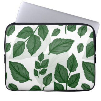 Capa Para Notebook Padrão natural verde folha sem costura