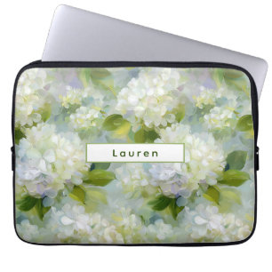 Capa Para Notebook Padrão Painterly Hydrangea