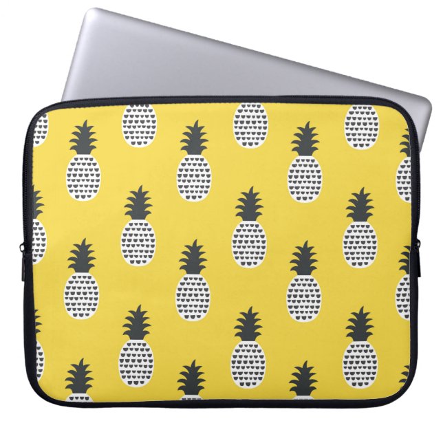 Capa Para Notebook Padrão perfeito de abacaxi divertido (Frente)