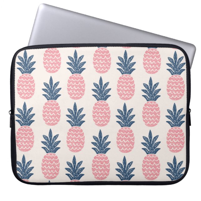 Capa Para Notebook Padrão perfeito de abacaxi divertido (Frente)