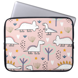 Capa Para Notebook Padrão perfeito do dinossauro, ilustração in vi