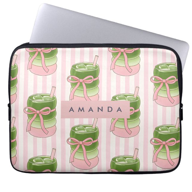Capa Para Notebook Padrão Personalizado de Copas de Pastel Matcha (Frente)
