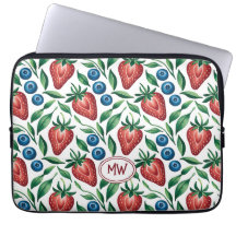 Padrão Personalizado de Morango Mirtilo Azul em Br