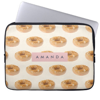 Capa Para Notebook Padrão personalizado de Rosquinha de Pastel