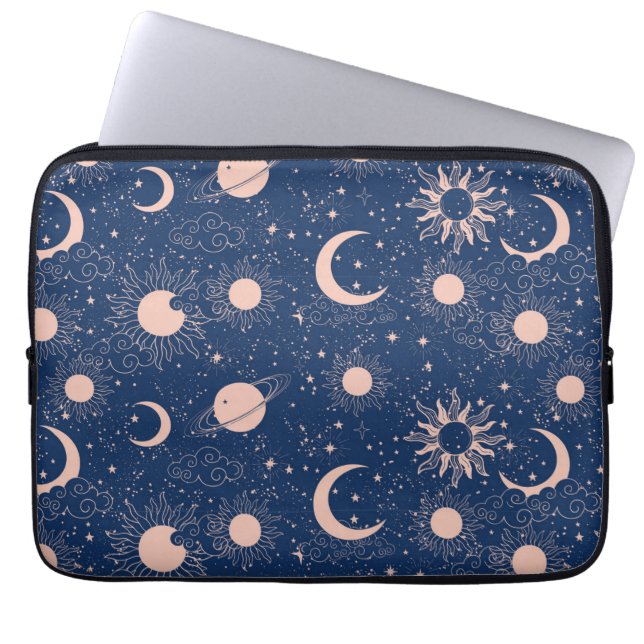 Capa Para Notebook Padrão Planetas e Estrelas (Frente)