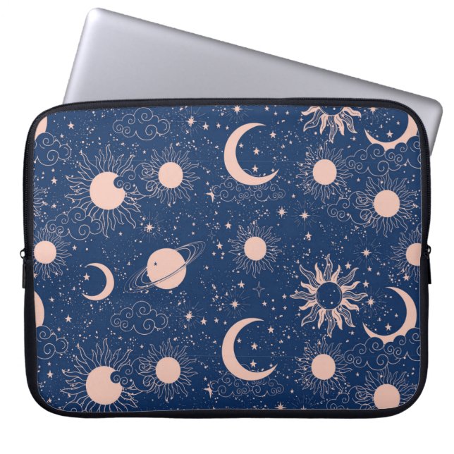 Capa Para Notebook Padrão Planetas e Estrelas (Frente)