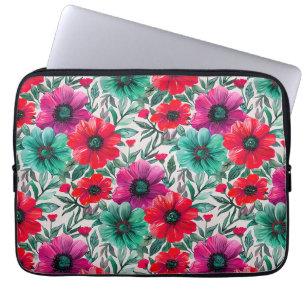 Capa Para Notebook Padrão retro de moda russa floral