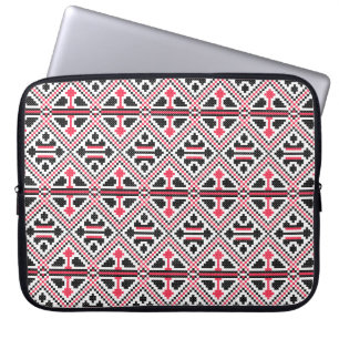 Capa Para Notebook Padrão retrorreflector de pontos cruzados vermelho