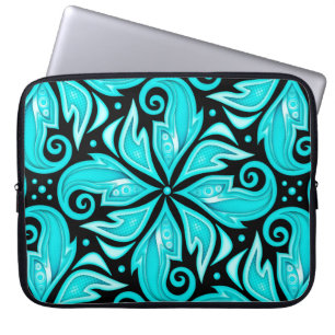 Capa Para Notebook Padrão sem cor com motivos étnicos florais