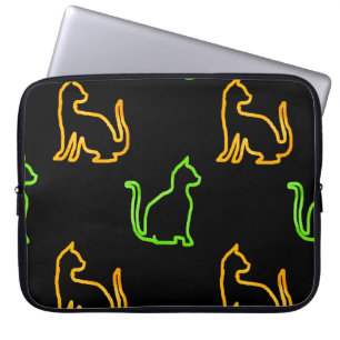 Capa Para Notebook Padrão sem costura com catsabstrato,animal,arte,ar