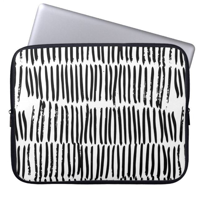 Capa Para Notebook Padrão sem costura com elementos verticais desenha (Frente)