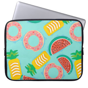 Capa Para Notebook Padrão sem costura com flutuadores na piscina. Pin