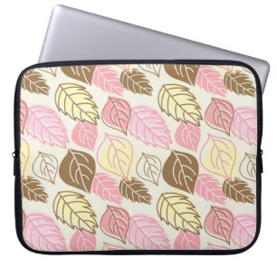 Capa Para Notebook Padrão sem costura com folhetos de outono