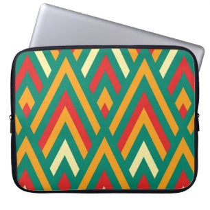 Capa Para Notebook Padrão sem costura com geometria decorativa e abd