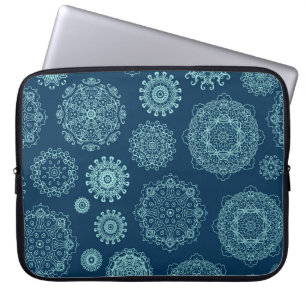 Capa Para Notebook Padrão sem costura com lasca de neve,arab